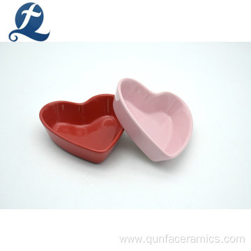 Ceramic Heart Shape Covered Butter Dishes